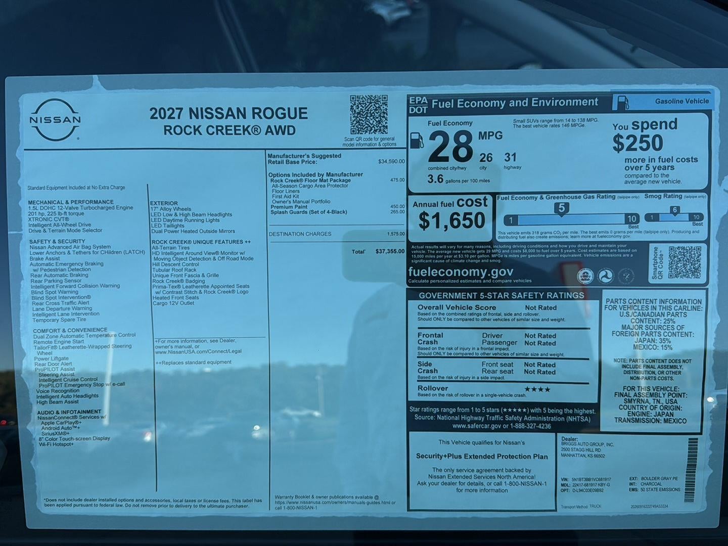 2027 Nissan Rogue Rock Creek®