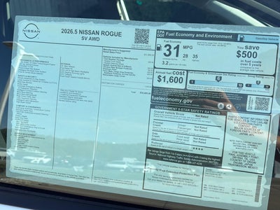 2026 Nissan Rogue SV
