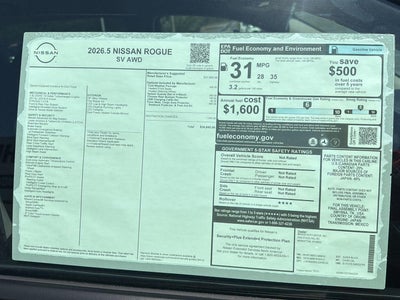 2026 Nissan Rogue SV