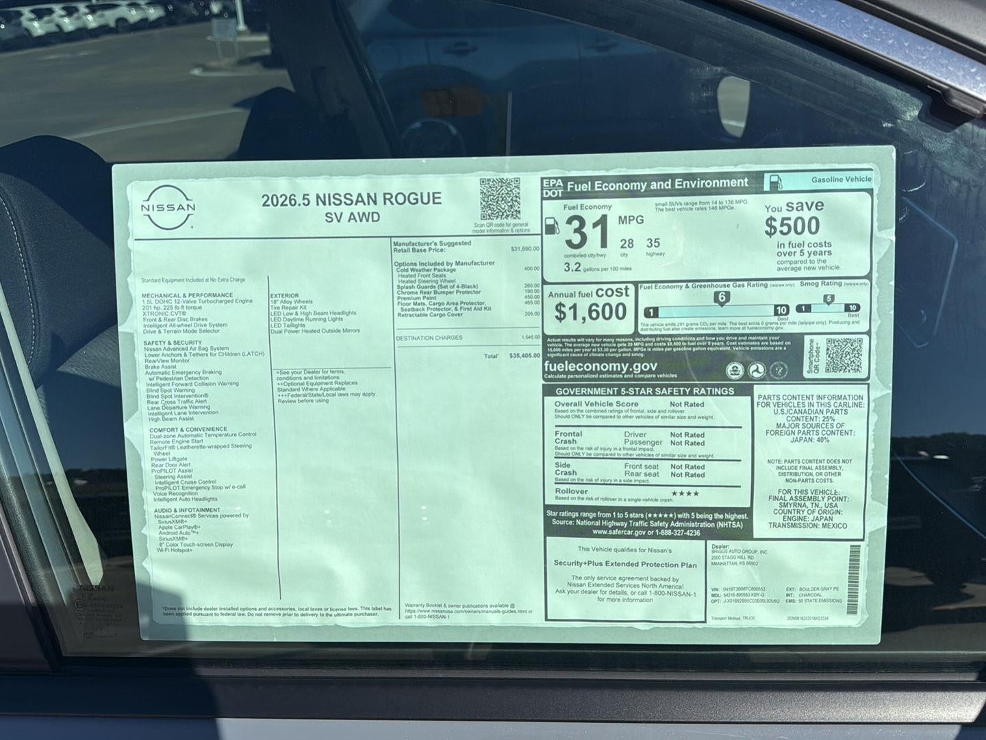 2026 Nissan Rogue SV