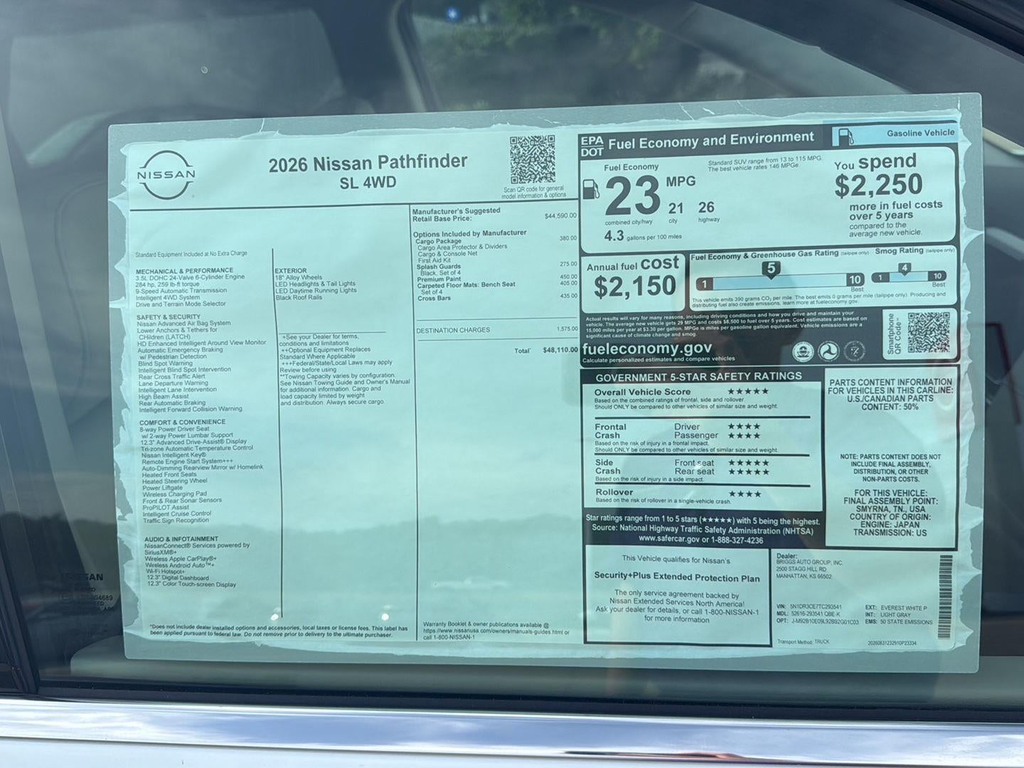 2026 Nissan Pathfinder SL