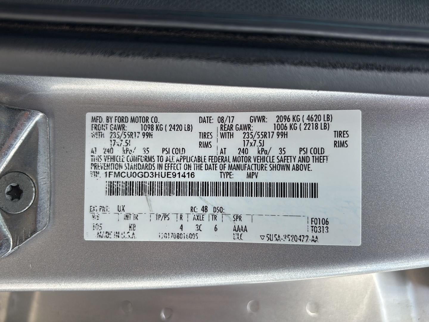 2017 Ford Escape Base