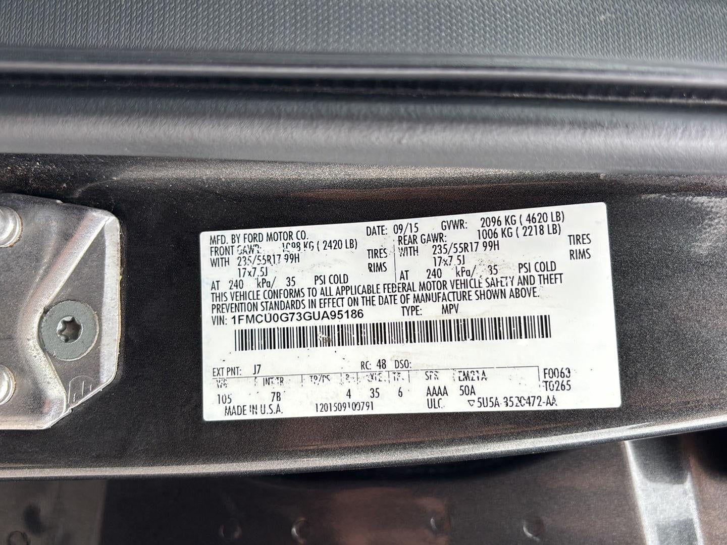 2016 Ford Escape SE