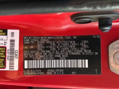 2011 Toyota Tundra Truck GRADE