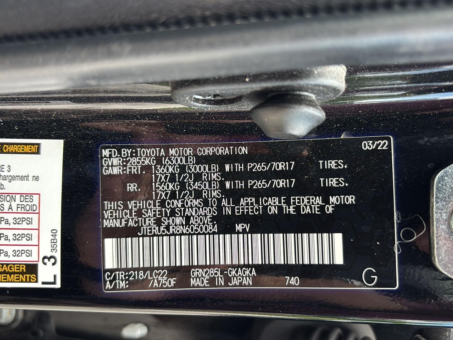 2022 Toyota 4 RUNNER TRDOFFP