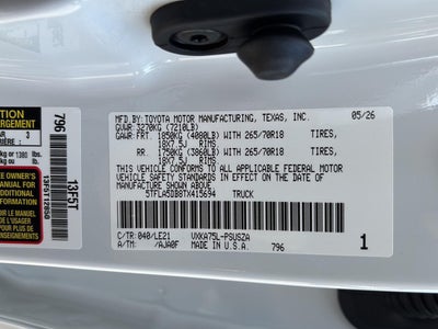 2026 Toyota Tundra SR5