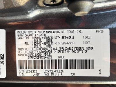 2026 Toyota Tundra i-FORCE MAX Tundra TRD Pro