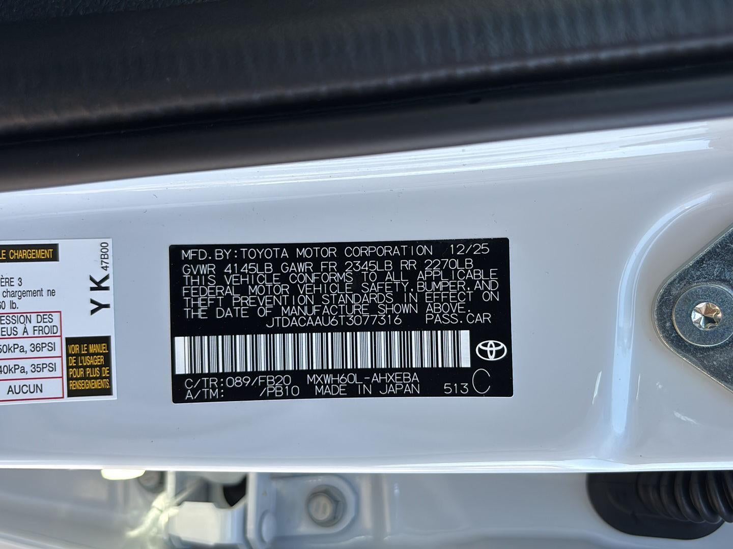 2026 Toyota Prius LE