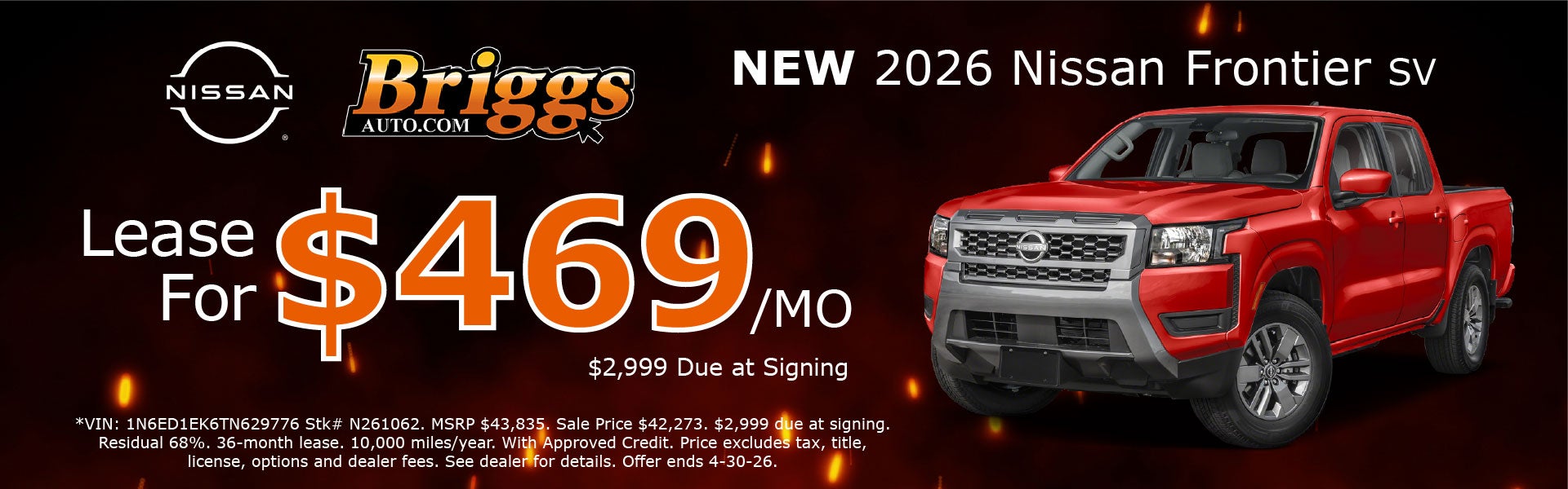 2026 Nissan Frontier SV