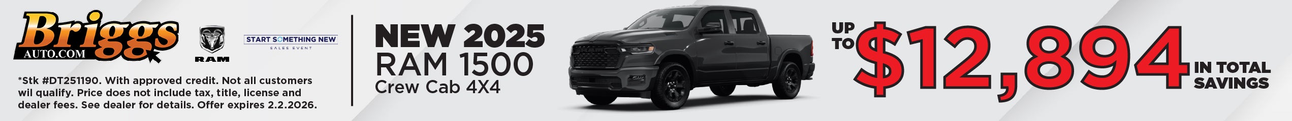 NEW 2025 RAM 1500