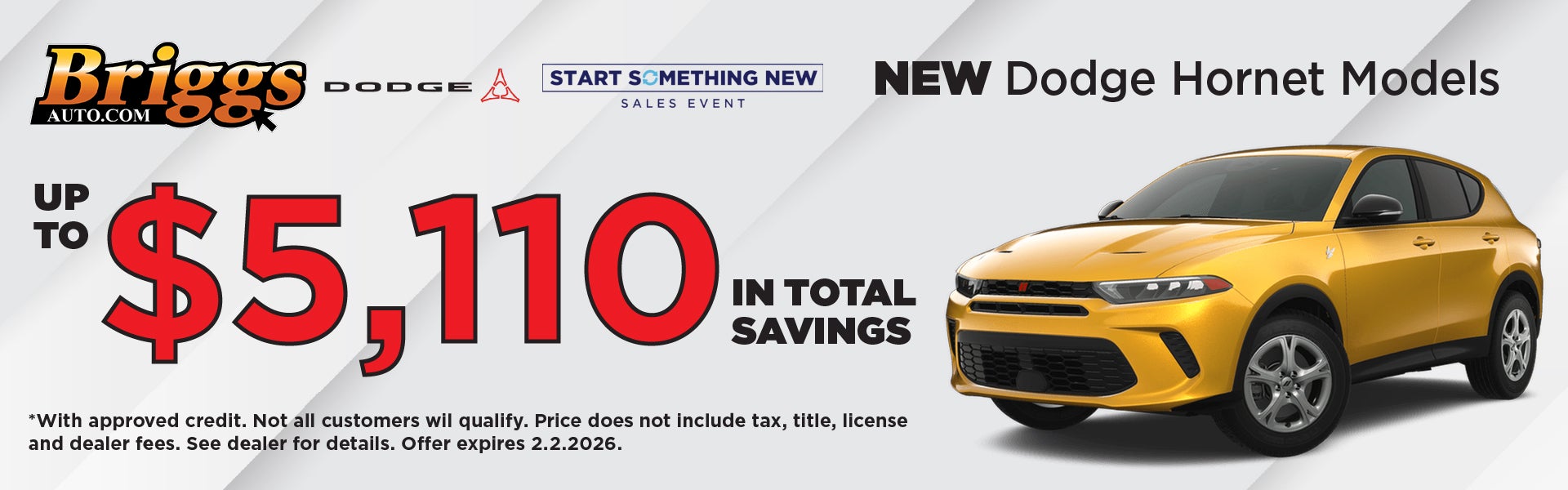 NEW DODGE HORNET MODELS