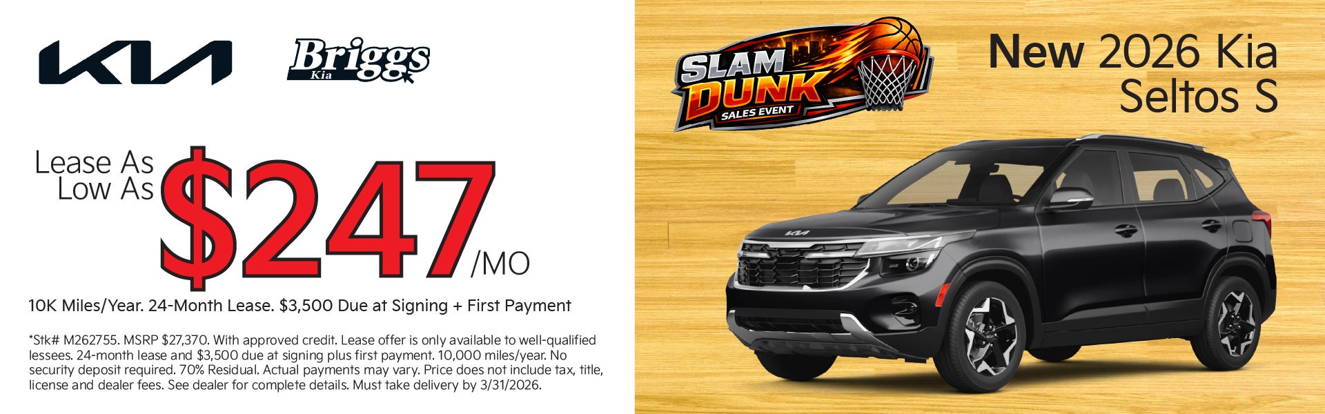 New 2026 Kia Seltos S