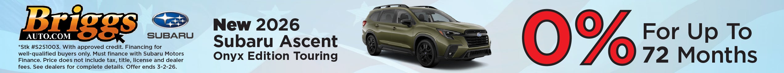 NEW 2026 SUBARU ASCENT