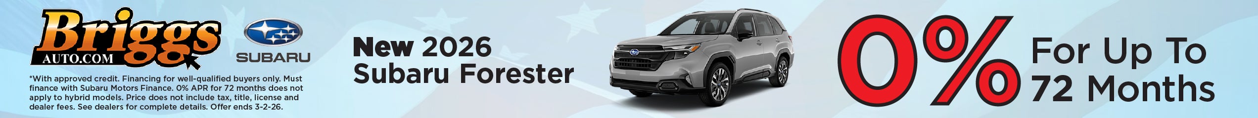  NEW 2026 SUBAARU FORESTER