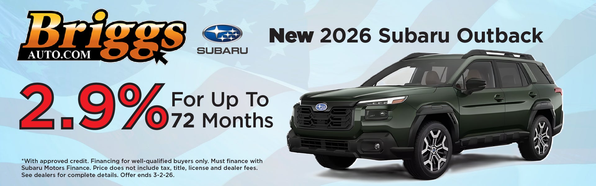 NEW 20226 SUBARU OUTBACK