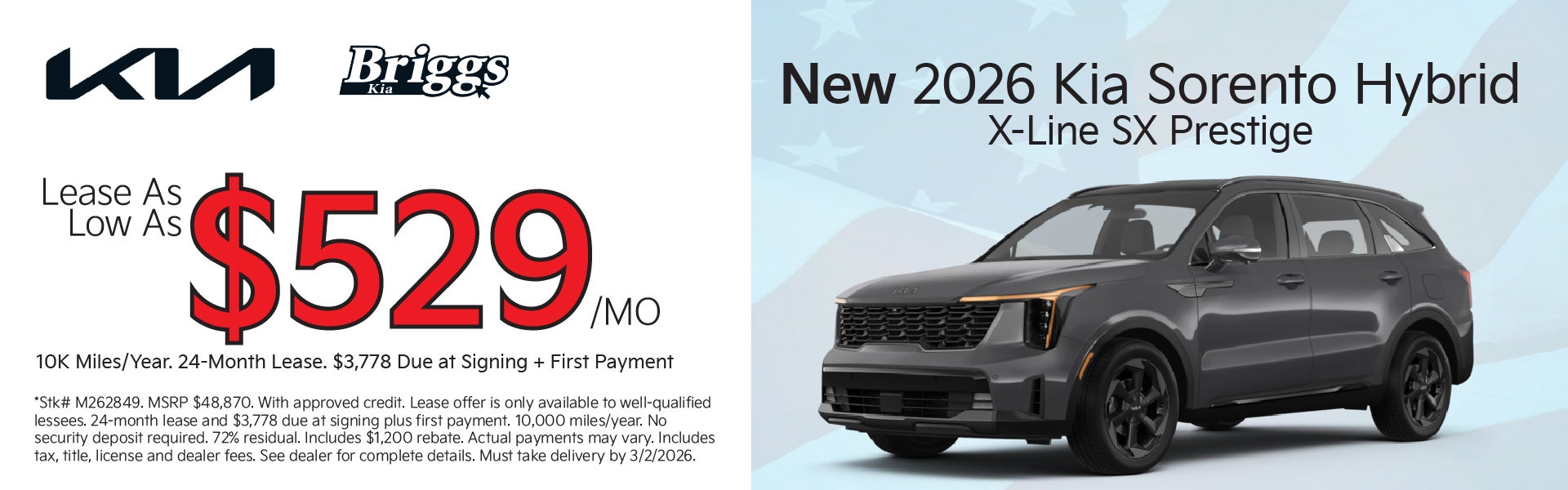 New 2026 Kia Sorento Hybrid X-Line SX Prestige 