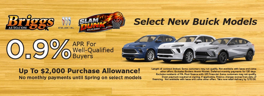 Select New Buick Models