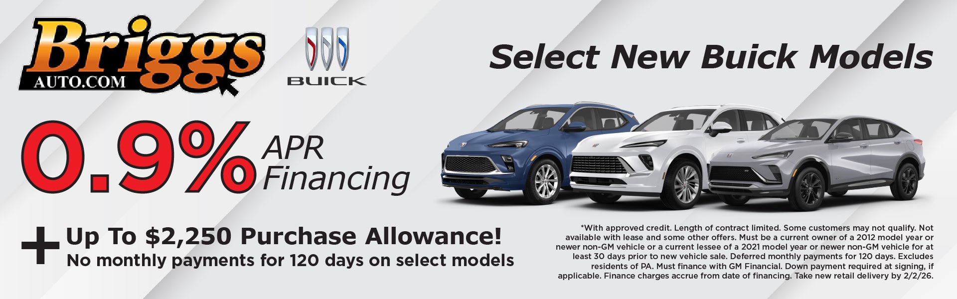 Select New Buick Models