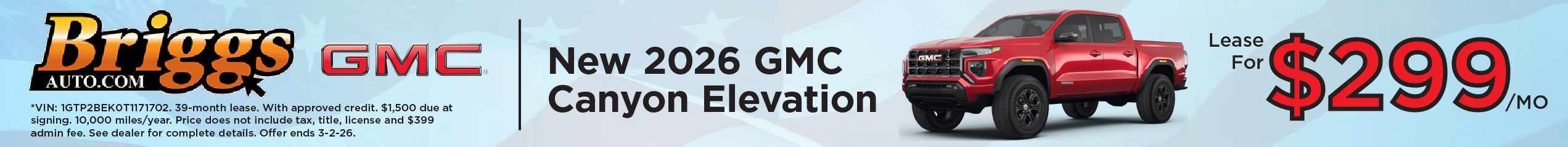 New 2026 GMC Canyon Elevation
