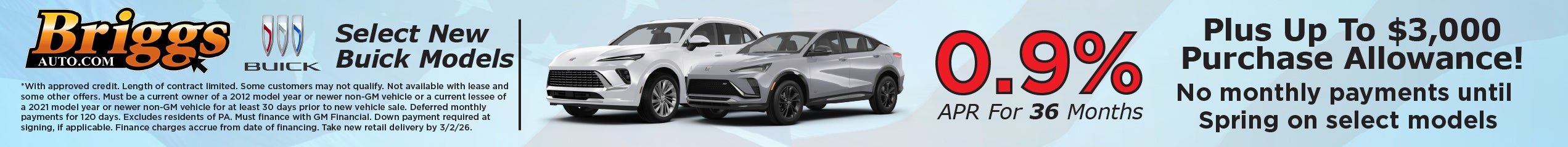 Select New Buick Models