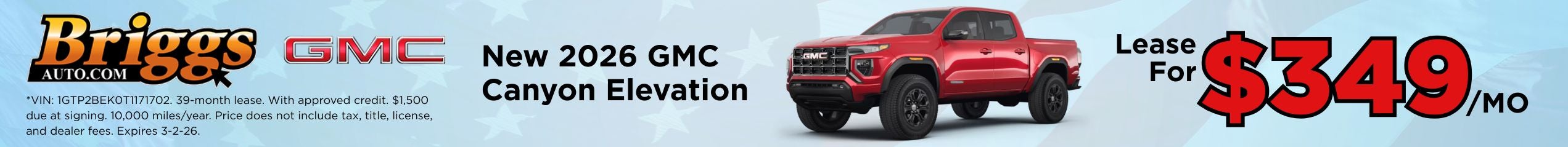 New 2026 GMC Canyon Elevation