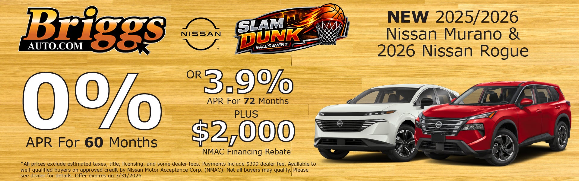 New 2025/2026 Nissan Murano & Rogue