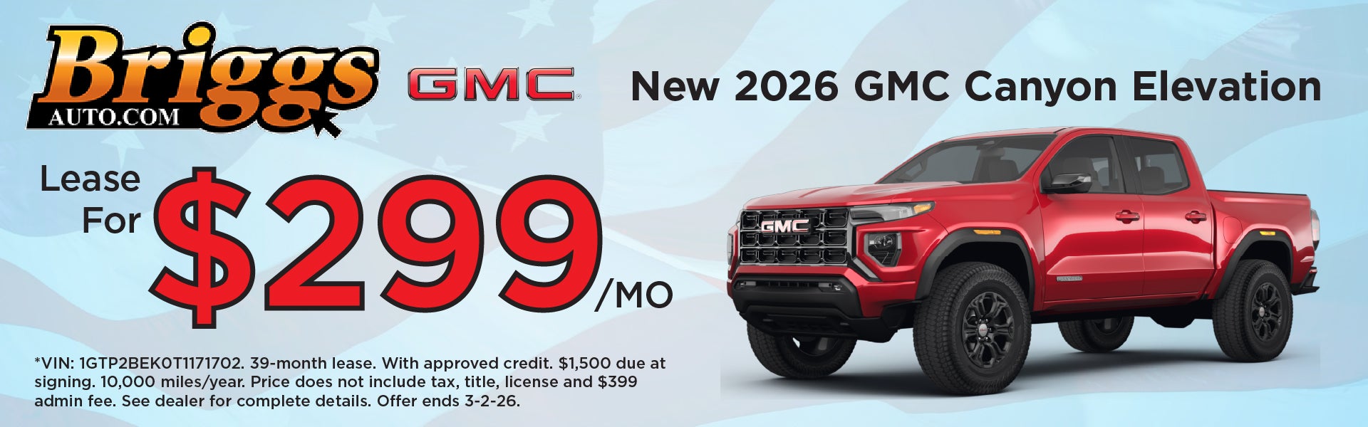 New 2026 GMC Canyon Elevation