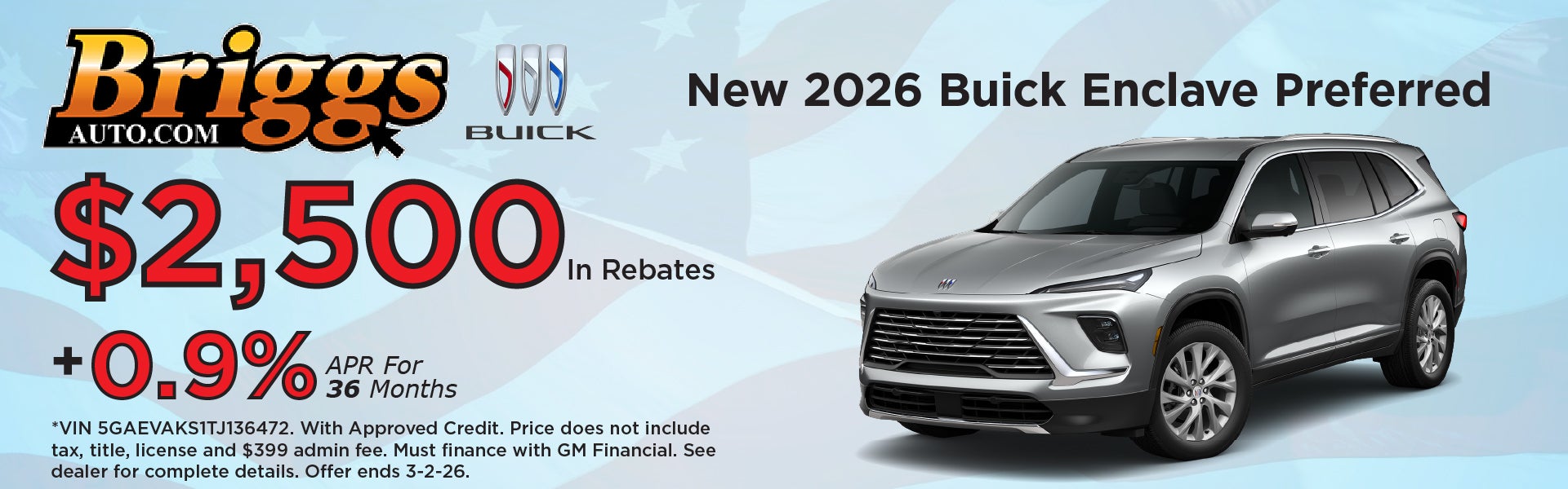 New 2026 Buick Enclave Preferred