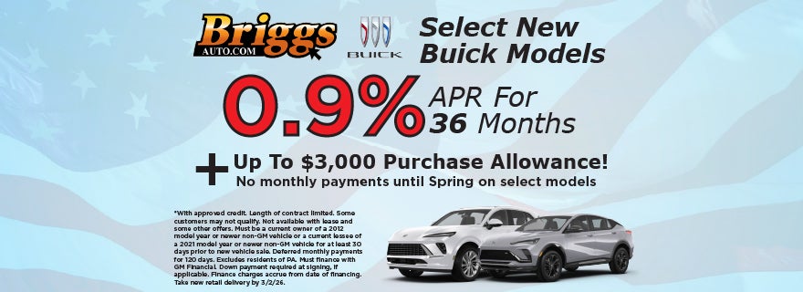 Select New Buick Models