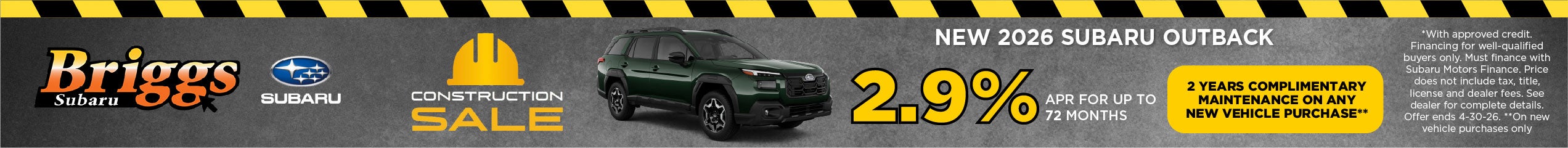 New 2026 Subaru Outback