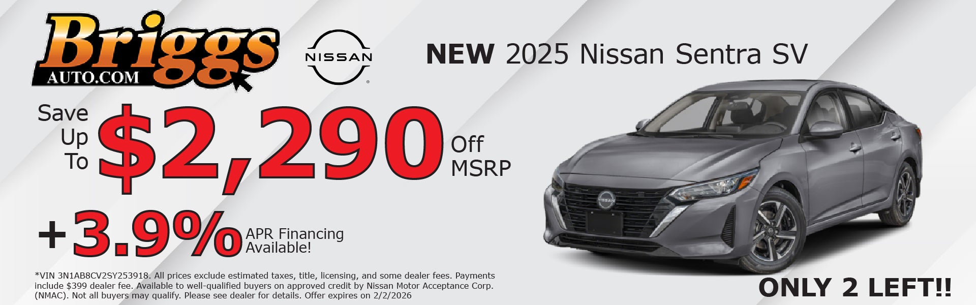 2025 Nissan Sentra SV