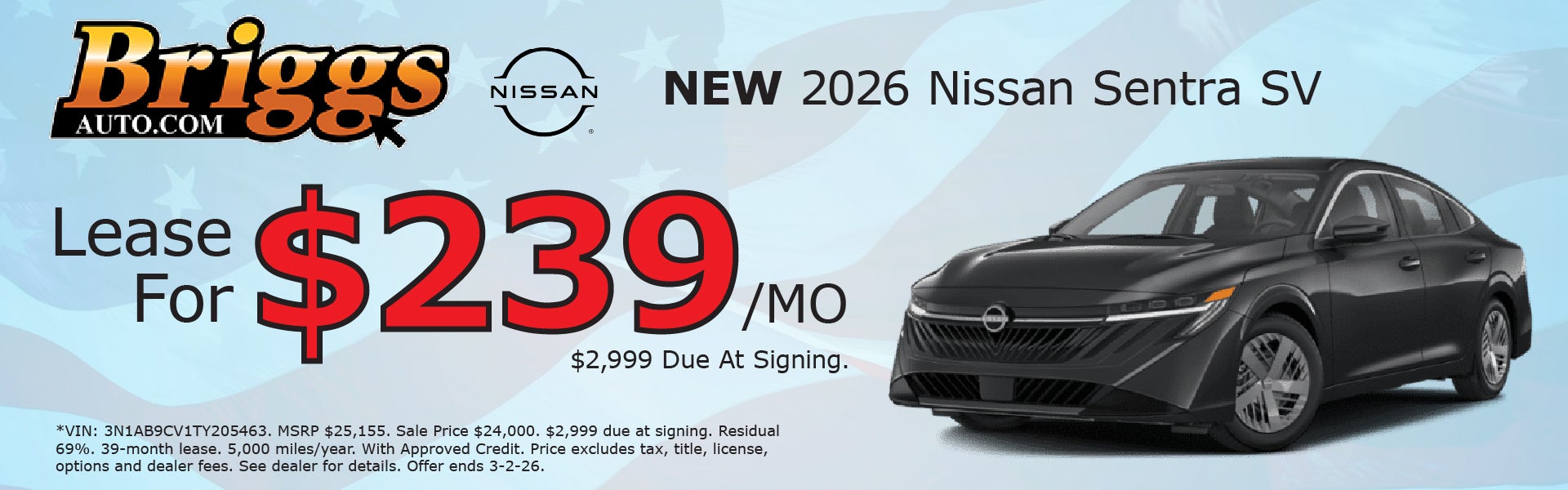 2026 NISSAN SENTRA