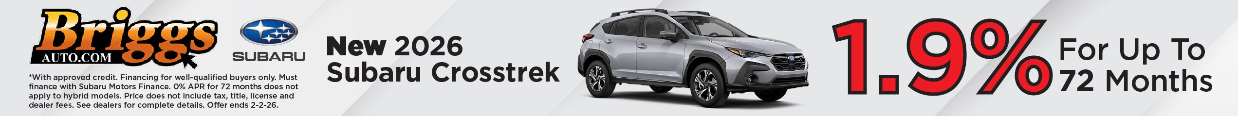2026 Subaru Crosstrek